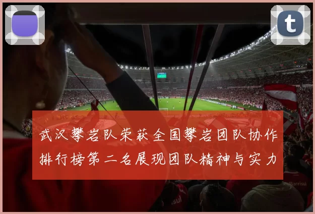 武汉攀岩队荣获全国攀岩团队协作排行榜第二名展现团队精神与实力